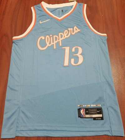 NBA 13 George Clippers 21-22 75th anniversary Maillot bleu